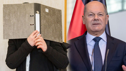 Scholz’a sarılmanın cezası 4 bin 500 Euro Scholz’a sarılmanın cezası 4 bin 500 Euro