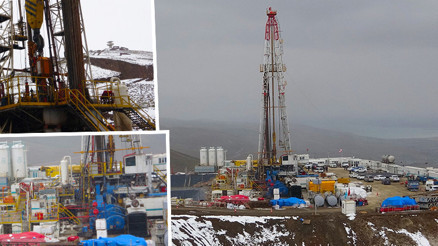 İlçede petrol heyecanı: 200 tonluk sondaj kulesi ile arama yapılıyor Bölgede güvenlik tedbiri en üst seviyeye çıkarıldı İlçede petrol heyecanı: 200 tonluk sondaj kulesi ile arama yapılıyor Bölgede güvenlik tedbiri en üst seviyeye çıkarıldı