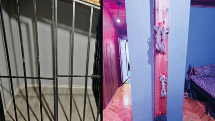 Kırbaçlı kafesli partiye beraat