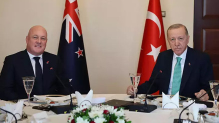 Cumhurbaşkanı Erdoğan, Yeni Zelanda Başbakanı Luxon onuruna yemek verdi