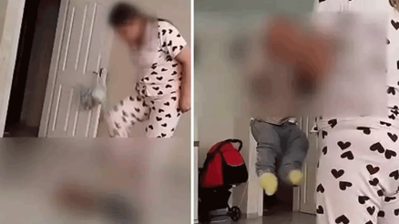 Fatihte bakıcının bebeğe uyguladığı şiddet kamerada