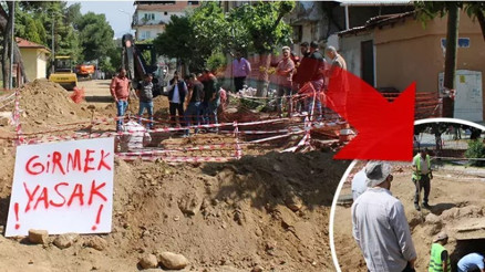 Kazı sırasında küp ve insan kemikleri bulundu, yol çalışması durdu Kazı sırasında küp ve insan kemikleri bulundu, yol çalışması durdu