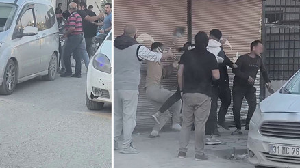 Hatayda keserli kavga kamerada