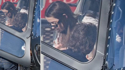 Helikopterden kucağına alıp indirdi: İş ilişkisi dediler aşk ilişkisi çıktı