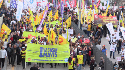Ankarada 1 Mayıs Emek ve Dayanışma Günü kutlaması