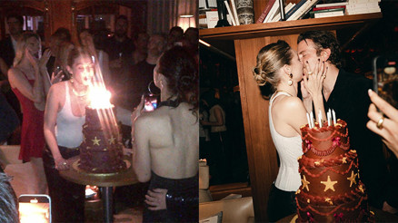 Aşkın ilk fotoğrafı iki sene sonra geldi… Doğum günü pastasının önünde öpücük