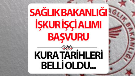 SAĞLIK BAKANLIĞI 2025 İŞÇİ / PERSONEL ALIMI BAŞVURU EKRANI VE ŞARTLARI: 3 BİN 658 SÜREKLİ İŞÇİ ALIMI İŞKUR BAŞVURU EKRANI ve ALO 170: İllere göre kontenjan ve maaş belli oldu Sağlık Bakanlığı kura çekimi ne zaman Sağlık Bakanlığı işçi alımı başvuruları ne zaman bitecek ve nasıl yapılır İŞKUR başvuru sayfası için tıklayın İşte son başvuru tarihi
