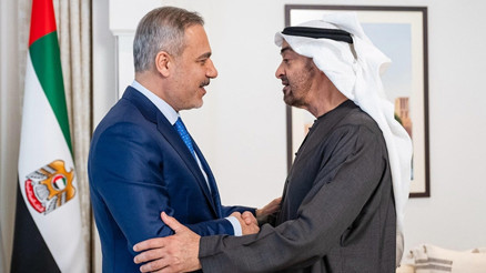 Dışişleri Bakanı Hakan Fidan, BAE Devlet Başkanı Bin Zayid ile görüştü