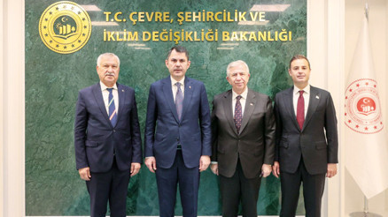 Üç başkandan Kurum’a ziyaret Üç başkandan Kurum’a ziyaret