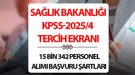 SAĞLIK BAKANLIĞI KPSS-2025/4 ÖSYM TERCİH YAPMA EKRANI | 2025 Sağlık Bakanlığı atama sonuçları ne zaman açıklanacak, 15 bin 342 personel alımı tercihleri ne zaman bitecek, sonuç tarihi belli oldu mu Hemşire, büro personeli, sağlık teknikeri başvuru şartları neler ÖSYM.gov.tr tercih tarihi SAĞLIK BAKANLIĞI KPSS-2025/4 ÖSYM TERCİH YAPMA EKRANI | 2025 Sağlık Bakanlığı atama sonuçları ne zaman açıklanacak, 15 bin 342 personel alımı tercihleri ne zaman bitecek, sonuç tarihi belli oldu mu Hemşire, büro personeli, sağlık teknikeri başvuru şartları neler ÖSYM.gov.tr tercih tarihi
