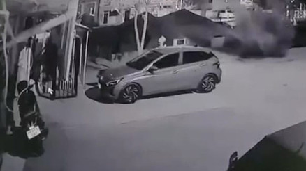 Aksaray’da su hattındaki patlama anı kamerada