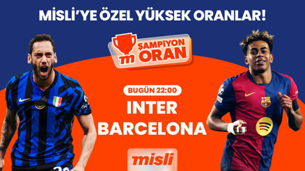 Şampiyonlar Ligi’nde İlk Finalist Belli Oluyor… Inter – Barcelona mücadelesi Şampiyon Oranlar ile Misli’de