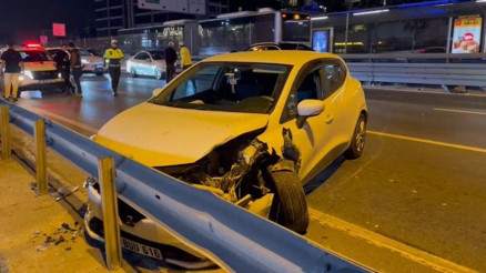 Kaza yapıp kaçmaya çalışan alkollü sürücü, diğer sürücüler tarafından darp edildi Kaza yapıp kaçmaya çalışan alkollü sürücü, diğer sürücüler tarafından darp edildi