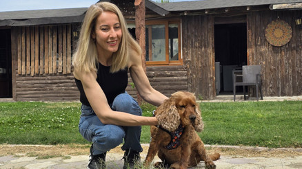 3 aydır kayıp olan köpeğini ağaca bağlı halde buldu