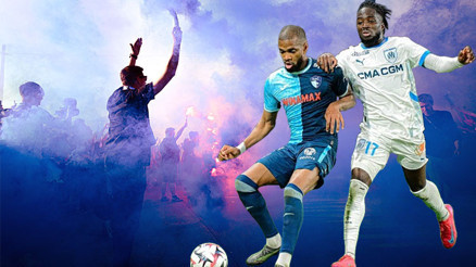 Le Havre taraftarı sahaya inmeye çalıştı, Marsilya 3 golle kazandı