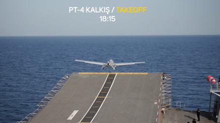 DENİZKURDU-2025 Tatbikatında Bayraktar TB3 gösterisi