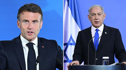 Macron ve Netanyahu arasında sert tartışma