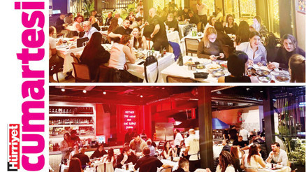 Kebaplar ateşin üzerinde, Sezen Aksular, Yıldız Tilbeler fonda