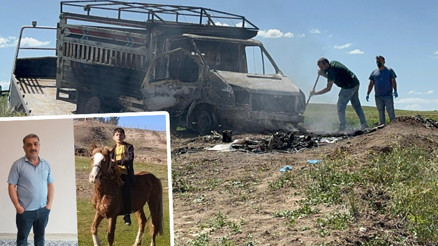 Baba ve oğlunun yanan kamyonette cansız bedenleri bulunmuştu Korkunç olayda 3 kişi gözaltında