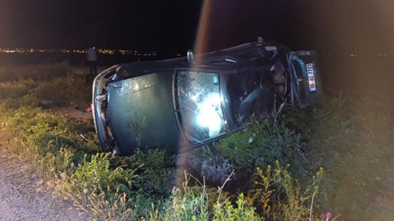 Afyonkarahisarda feci kaza Araç takla attı: 1 ölü, 2 yaralı