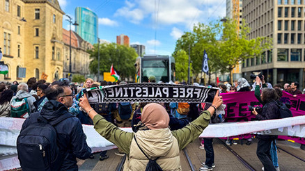Rotterdam Limanı’nda İsrail protestosu