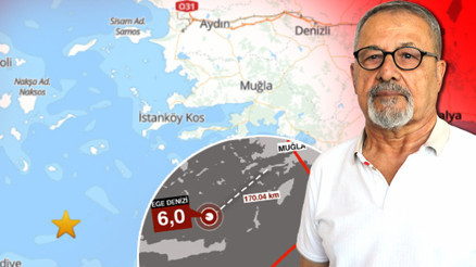 Ege Denizinde 6 büyüklüğünde deprem Ege Denizinde 6 büyüklüğünde deprem