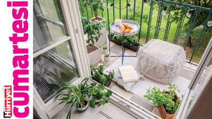 En tarz balkon sefası