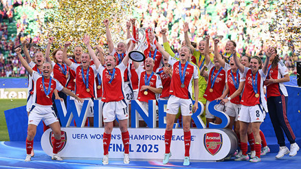 Kadınlar Şampiyonlar Liginde şampiyon Arsenal