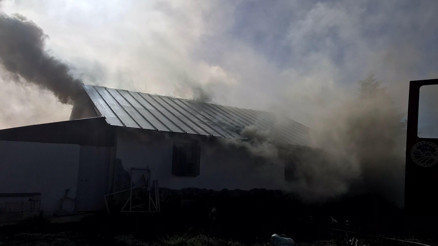 Yayla evinde yangın 4 kişi hastanelik oldu