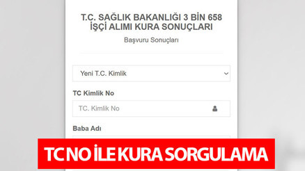 SAĞLIK BAKANLIĞI 3 BİN 658 İŞÇİ ALIMI KURA SONUÇLARI SORGULAMA EKRANI İscisonuc.saglik.gov.tr TIKLA ÖĞREN Temizlik görevlisi, güvenlik, klinik destek elemanı için hastane kura çekimi işçi alımı sonuçları 2025 Kura sonuçları isim listesi açıklandı