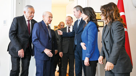 Bahçeli DEM heyetini ağırladı... Görüşmede 4 başlık