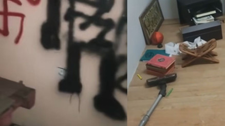 Fransa’da eski bir mescit tahrip edildi