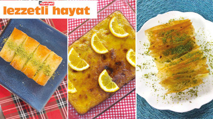 Baklava yufkasıyla tam bayramlık tatlılar