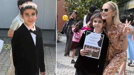 Ece Erken’in büyük gururu ‘Artık ortaokulluyuz’