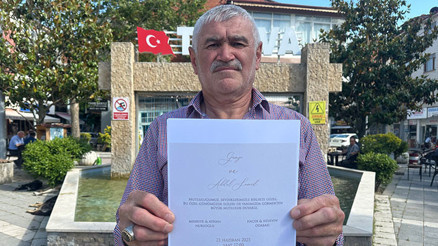 41 yıl çalıştığı Almanya vize vermiyor Oğlunun düğününü telefondan izleyecek