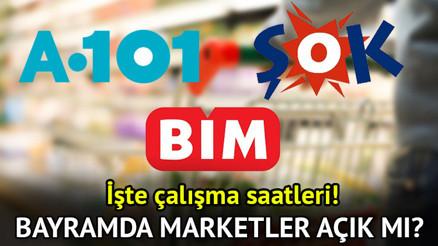 Kurban Bayramı ŞOK, BİM, A101 çalışma saatleri 2025 || Bayramın 1. ve 2. günü marketler açık mı, kapalı mı, saat kaçta açılıyor ve kapanıyor Bayramda marketler çalışıyor mu