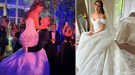 Gözyaşları içinde nişanlanmıştı... İki yıl sonra mutlu sona ulaştılar...Damat kollarında uçurdu