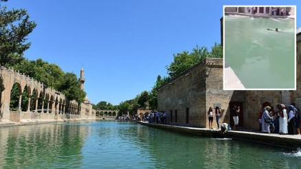 Tarihi Balıklıgöl’de yüzmeye ceza