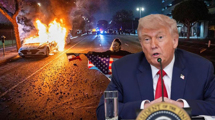 Son dakika... Trump kurşun geçirmez camın içinde konuştu: Kimse bizimle uğraşmak istemez