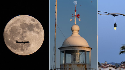 18 yıl sonra ilk Çilek Dolunayı böyle görüntülendi... Türkiyeden hayran bırakan manzaralar