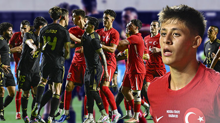 Meksika-Türkiye maçında olay Arda Güler su şişesi fırlattı, Merih Demiral tartıştı