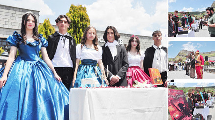 Liseliler roman karakterlerini canlandırdı