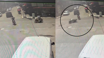 Hatayda kazayı önlemek isterken metrelerce sürüklendi O anlar kamerada