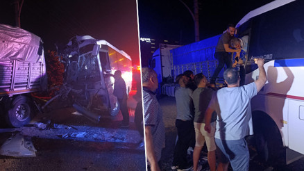 İşçi servisi TIR’a çarptı: 5’i ağır, 20 yaralı