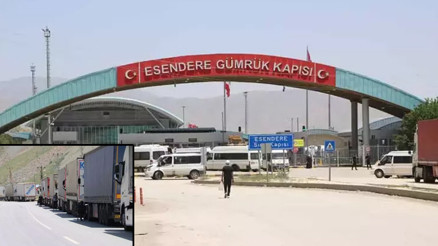 İrana açılan sınır kapısında TIR kuyruğu oluştu