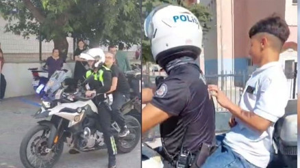 Sınava geç kalan öğrencilerin imdadına polisler yetişti