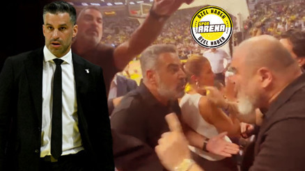 Fenerbahçe Beko - Beşiktaş Fibabanka finaline olaylı başlangıç: Tribünler gerildi, yöneticiler araya girdi