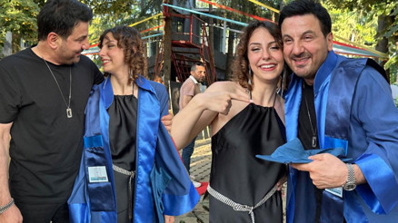 Ünlü şarkıcının mutlu günü: Benim güzel kızım mezun oldu