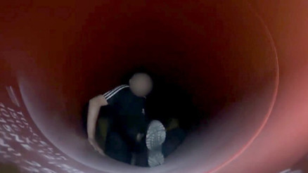 Örgüt lideri ve 5 kişi boru içinde yakalandı