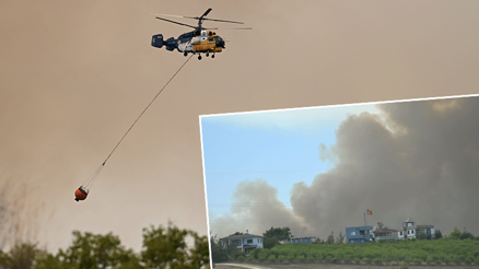 Adanada orman yangını Yangın söndürme uçağı düştü, 2 pilot yaralandı